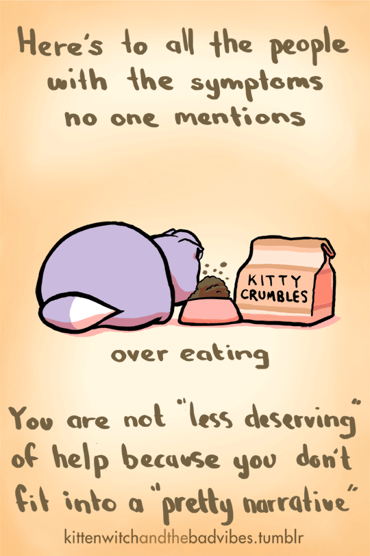 kittenwitchandthebadvibes: YOUR 👏 SYMPTOMS 👏 ARE NOT 👏 YOUR FAULT