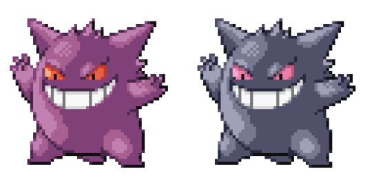 Pokemon] Pixel Shiny Gengar by HachiDQueen on DeviantArt