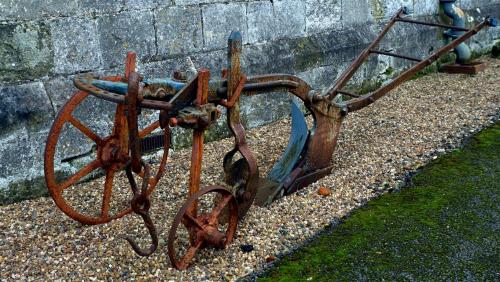 We plough the fields and scatter…Parked at Bugthorpe Church, East Riding of Yorkshire, Englan