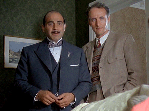 ripplesofaqua:Little Moments: Hercule Poirot & Captain HastingsPoirot 1.01: The Adventure of the