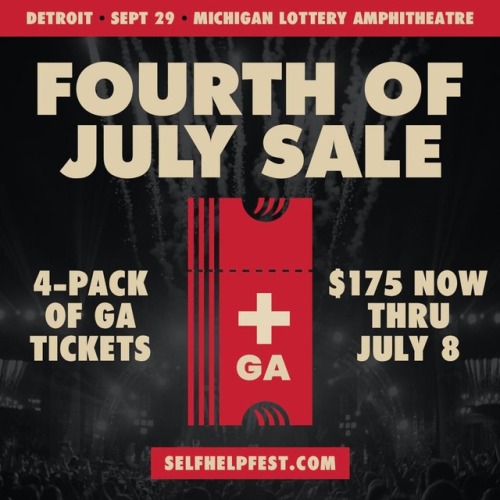 Today’s the last day of our Fourth of July 4-pack sale! Head to selfhelpfest.com to get your t