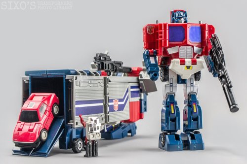 aeonmagnus: Transformers Generation One and Masterpiece Optimus Primes.