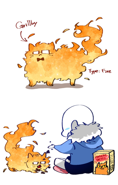 sansbytrashbin:  shanranran:  I want pet a fire cat~~~~~~~~~~~~~~~  Y E S S S S S