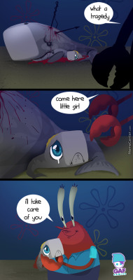 lubeforlou:styxzar:  esjochavi:  NO  OMG NO   Is that why Mr. Krabs didn’t want Spongebob and Patrick to play with those hooks…