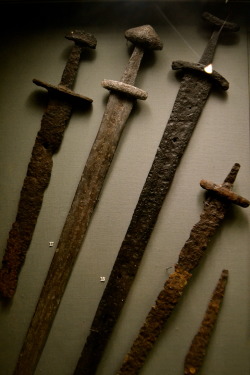 Museum-Of-Artifacts:  Viking Swords Found In Ireland. C. 10Th Century Ad