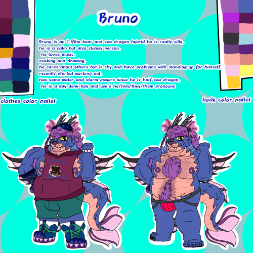 So I Decided To Redesigne My Fursona :3. I Made Him Look Bigger And Older And I Made His Colors More
