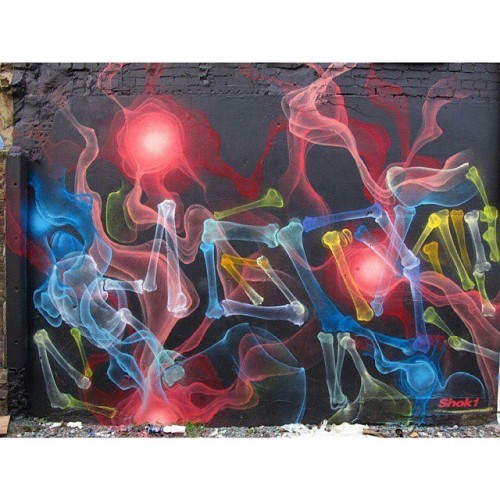 Work by @shok_1 #Shok1 #graffiti #streetart #murals #art #spraypaint #spraycans #mtncolors #montanac