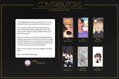 MEET THE CONTRIBUTORS!Thank you for your patience! We are delighted to finally announce our project 