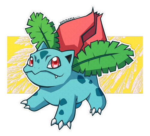 hypotermiart:December Pokémon Challenge 2021, 27/31: Ivysaur »Exposure to sunlight adds to its stren