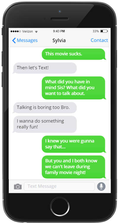 incexting:  Sexting Because We’re Bored RequestPart 1 of 3