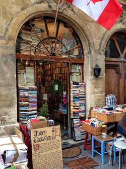 audreylovesparis:  The Abbey Bookshop in the Quartier Latin, Paris