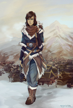 youraverageangela:Korra Alone by AgentWhiteHawk