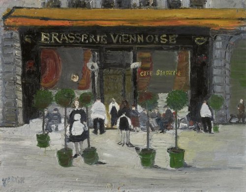 Varlin (1900 - 1977) - Brasserie Viennoise. 1942-1943. Oil on card on Pavatex panel.