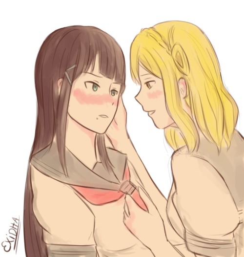 “You need to loosen up a bit dia-chan” I’m 99% sure that this will be my otp on love live! Sunshin