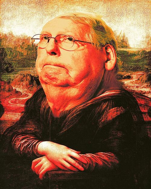 MONA McCONNELL LISA #masterpieceofshit  #rennaissance  #gop #leonardodavinci  #ios #digitalpainting 