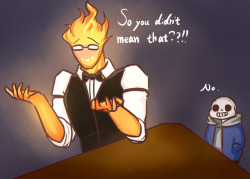 crescentdf:  Papyrus : WTF(´⊙ω⊙`)Sans , your fire lips broke the good time (x I don’t know what I was drawing actually XD. Maybe the story is not logical, but I don’t care (ﾟ∀。)/*This is the end !part 1part 2