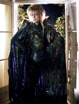 katestrife:annabellioncourt:labyrinthresource:  Jareth + Outfits  Probably the only