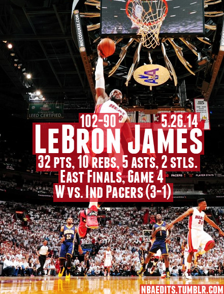 nbaedits:  LeBron James - 5.26.14