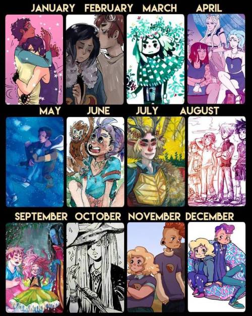 New year, new art!! And also a look back at the illustrations I did in 2017! It&rsquo;s been a year