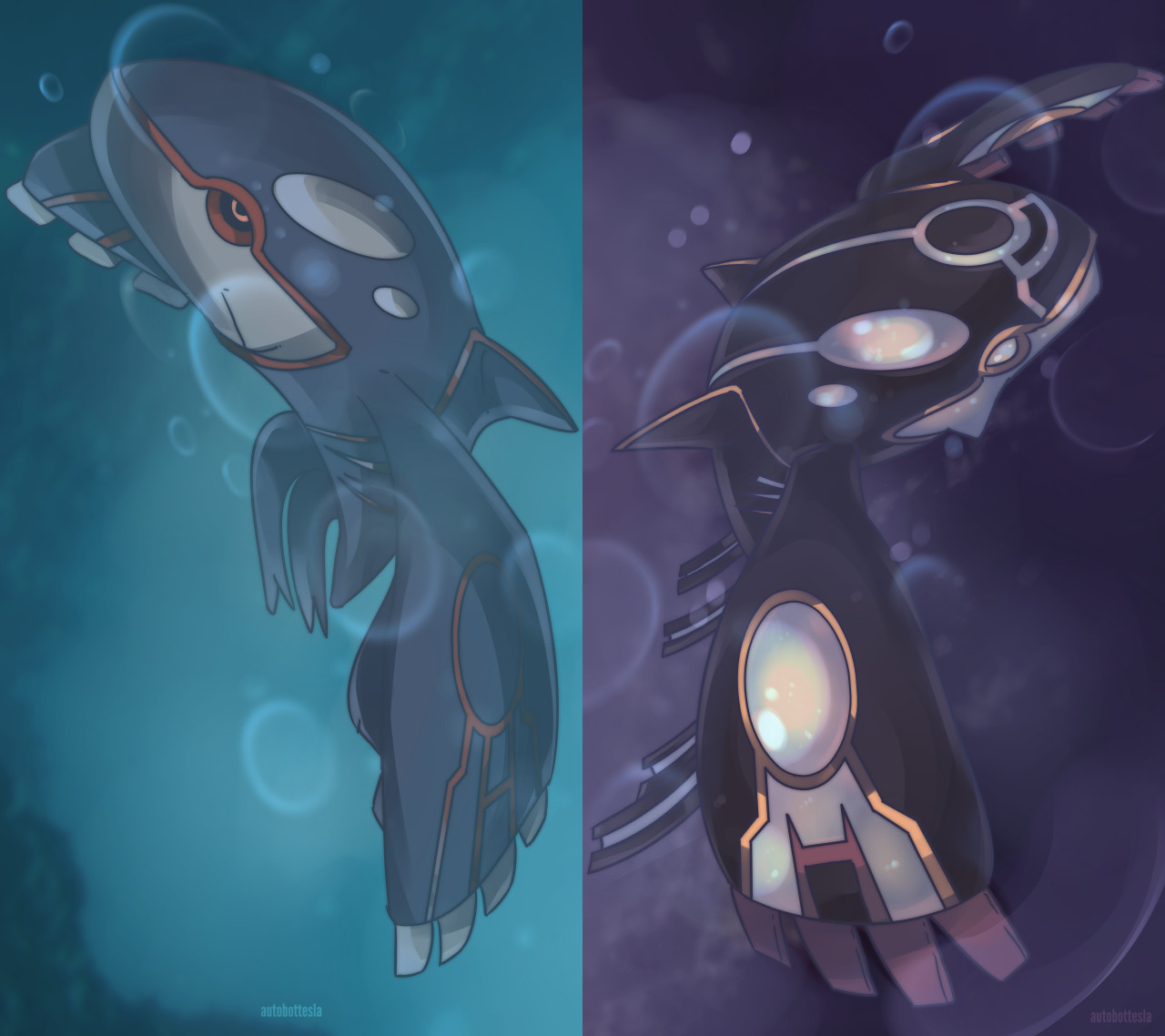 The Desk Of Autobottesla Day 7 Master Of The Deep Sea Kyogre カイオーガ