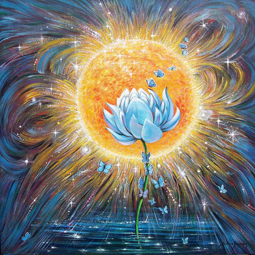 realsurrealfeel: “Blue Lotus” by Silvia Duran