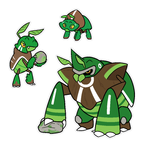 Scrimmulch - Tumble PokémonType - GrassAbility - Overgrow / Heavyweight (Hidden)Evolves into Baskeet