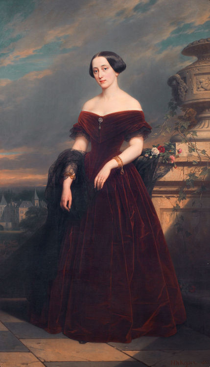 history-of-fashion: 1852 Nicaise de Keyser - Isabelle Antoinette Barones Sloet van Toutenburg