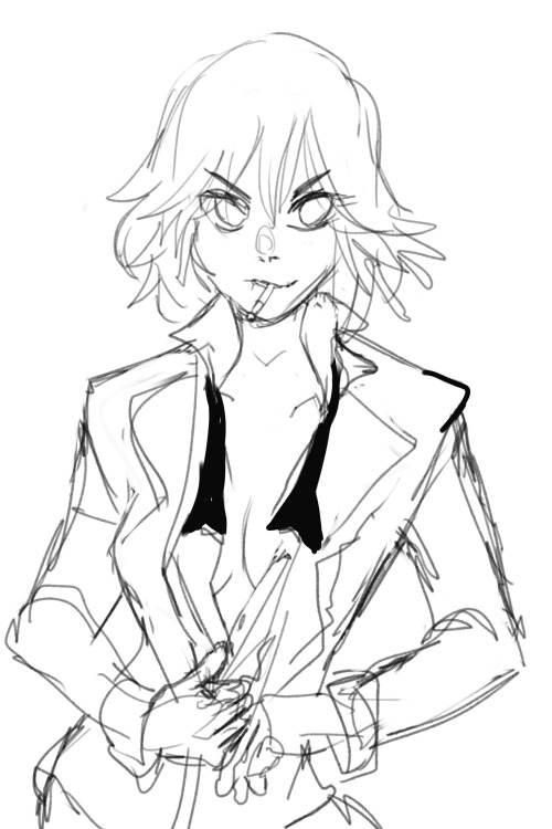 dragonaer123: @pure-red-wine requested Ryuko in a black suit  ( ͡° ͜ʖ ͡°)