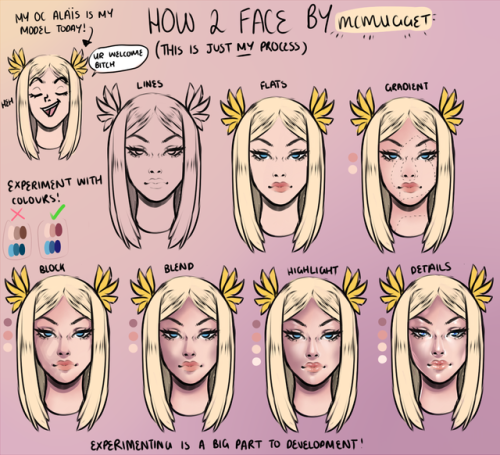 An old(ish) example of how I ‘shade’ faces.It’s not very well done so I wanna redo it in the future.