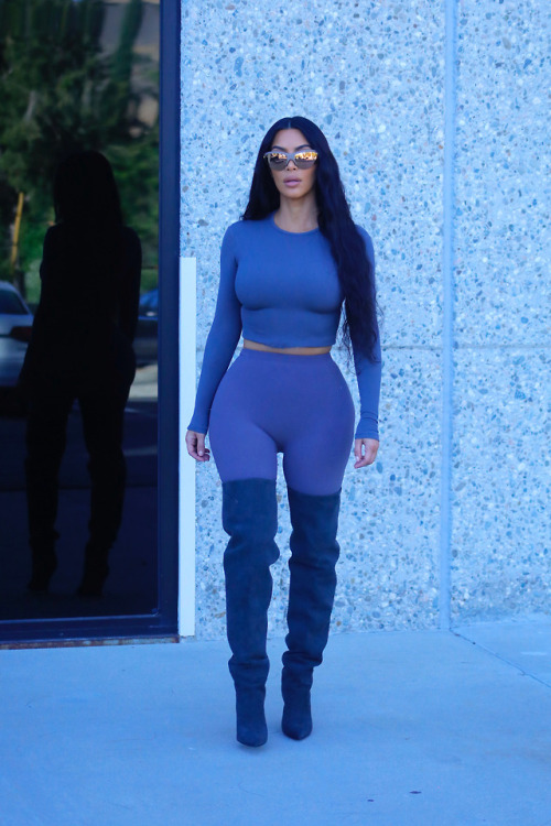 11 June, 2018 - Kim K shooting for Yeezy in Calabasas