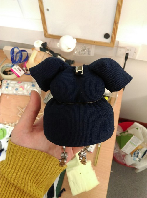 Some progress images from making the Tootega puppet. She’s much lighter than Derek and frankly