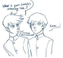 sandflakedraws:  skating au so reigen can