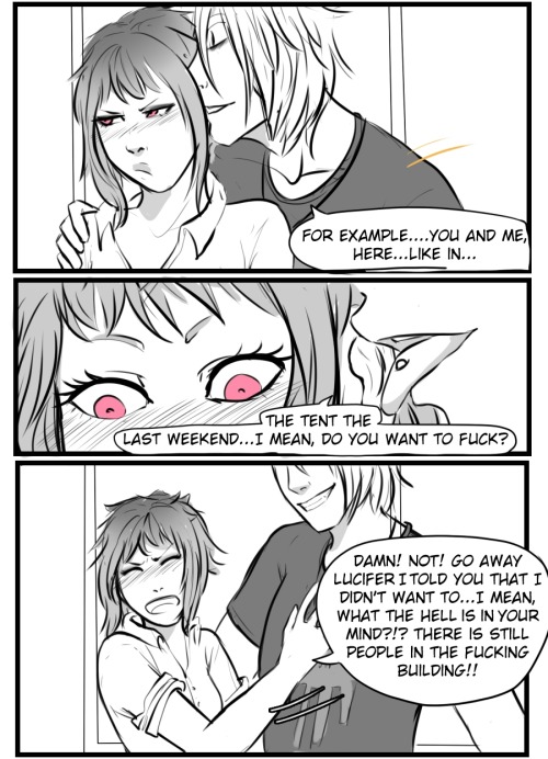 originalike:  I need to say so much about this XD The first, yes, this is first part. I think I will need two strips like this to do what I’ve on mind. Second thing, I’m not used to do lineart comics and it killed me so much XDD Third part, and related