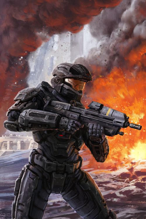 Halo: Reach-Noble 6  Isaac Hannafordwww.artstation.com/artwork/9mVw1L 