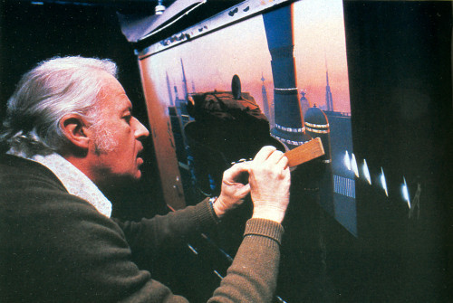 ahollowyear:  as-warm-as-choco:  Before the computing era, ILM was the master of oil matte painting, making audiences believe that some of the sets in the original Star Wars and Indiana Jones trilogy were real when they weren’t. They were the work of