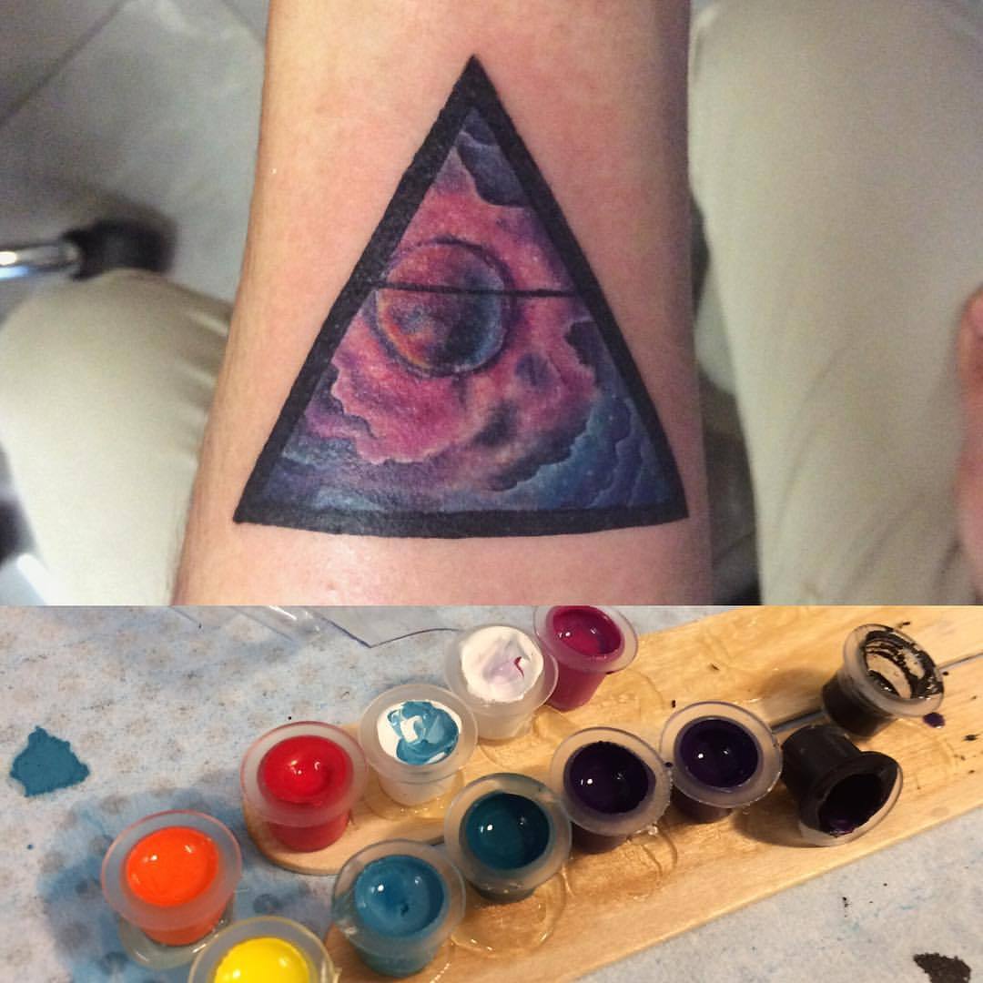 Cosmos and air symbol #tattoo #air #triangle... - rodion forwards stuff