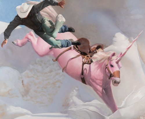 hockeyheart:  hockeyheart:oculablog:Will Cotton, Airborne (2020). Oil on linen. 200.7