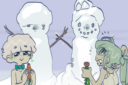 The Little TrashmaidSnowman part 2Read the comic on WebToons (rate 10 stars to support the comic)Rea