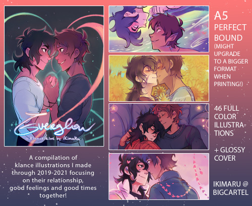 heLLO it’s finally finished!! I posted it on insta but will post here too c: my new klance zine is now up for preorder 🌟 you can find it in my store here 🌟I’ve had a ton of setbacks so I’m glad it’s finally done! 8′)💜 preorders