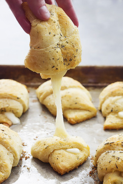 Nom-Food:  Cheesy Garlic Butter Crescents