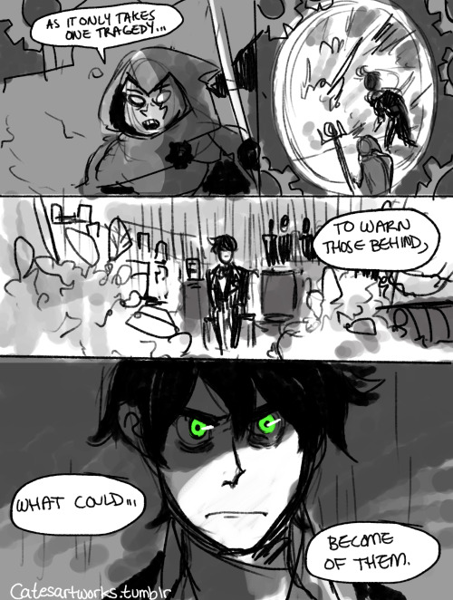 catesartworks:A quick comic! When I was younger I had this headcanon that Dan Phantom was created by