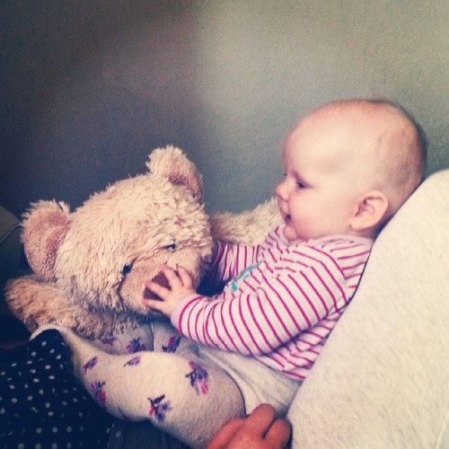 #baby #stolzemama #teddy #sweet #littlegirl #love #emma #firstlove &lt;3
