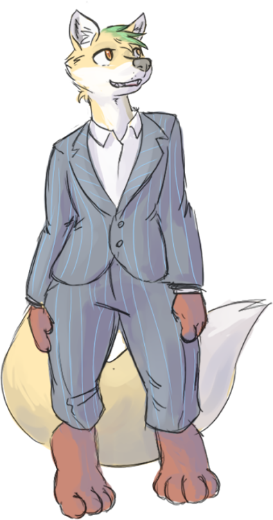 I lied about that other thing being the last. Check out Damian in his suit (he/him)