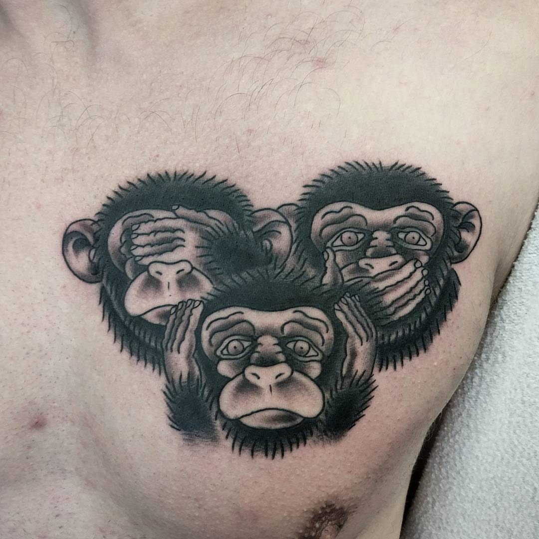 9 Three wise monkeys tattoo ideas  monkey tattoos three wise monkeys  wise monkeys