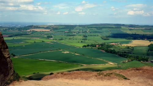Views from Roseberry Topping, North Yorkshire, England.