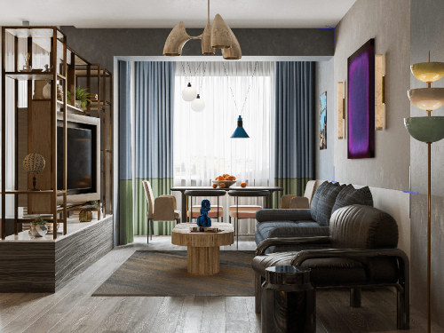 Unconventional Interior Crafted With Colour and Quirks