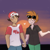 flyingpikart:no homo but let’s find an apartment togethernew playlist cover for @cool-cryptid and I’s epic redblue mix (will rb with a link)