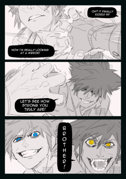 chachacharlieco:  chachacharlieco:  More Yakuza AU nonsense  OOF! BlooCerix from Twitter asked if he could dub this comic and he did really well! Check it out!