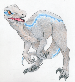 Prodromus-Art:  Blue! What A Clever Girl. I Couldn’t Help It, I Had To Draw Her