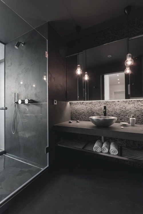 Sex livingpursuit:  Dark Bathroom Design by Eenig pictures